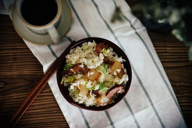 腊肉菜饭的做法