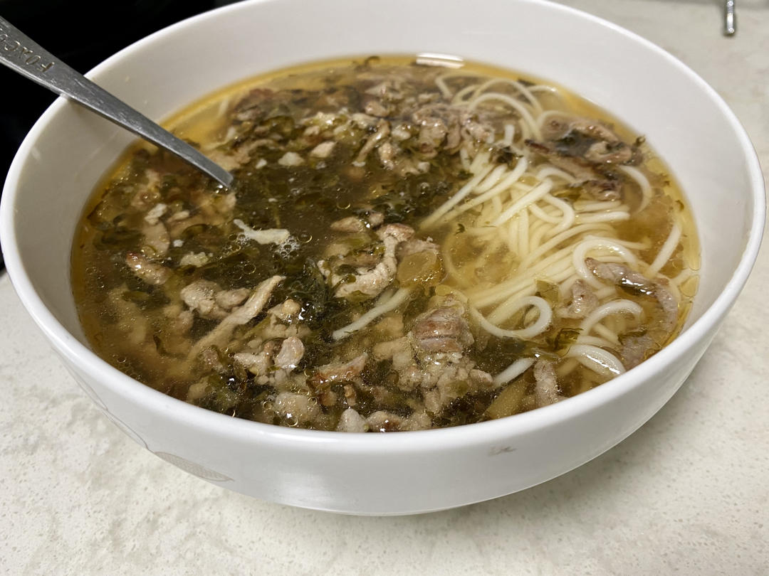 雪菜肉丝面