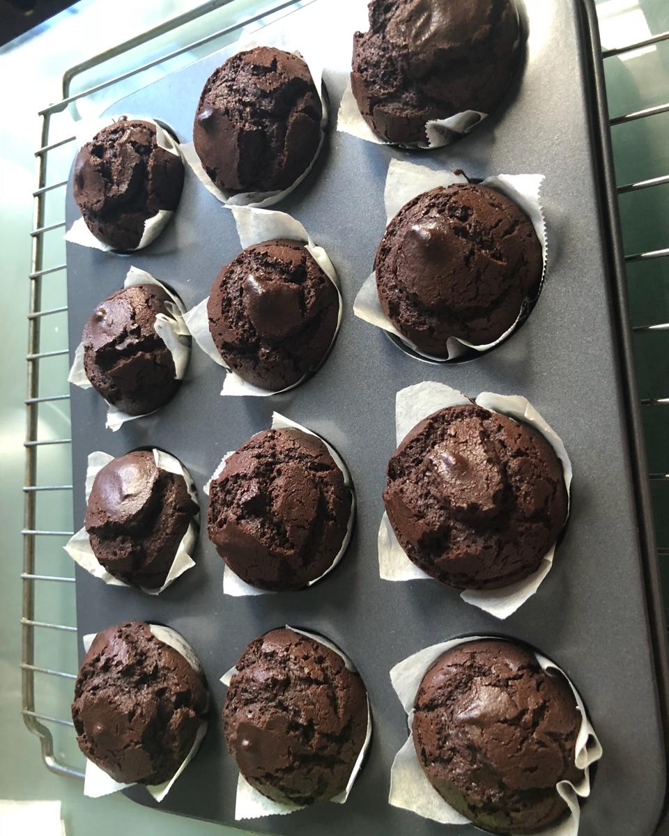 超简单的星巴克巧克力麦芬~~更新啦~无需打发