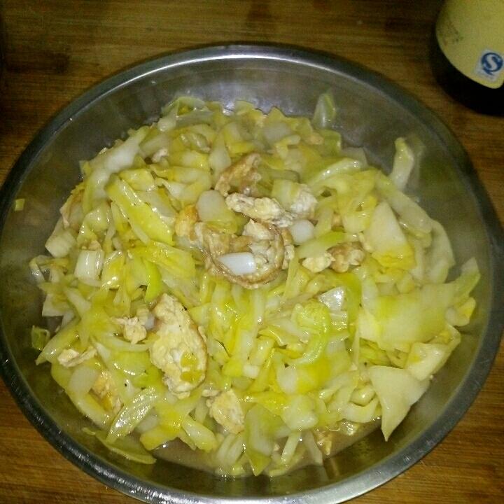 莲花白炒鸡蛋