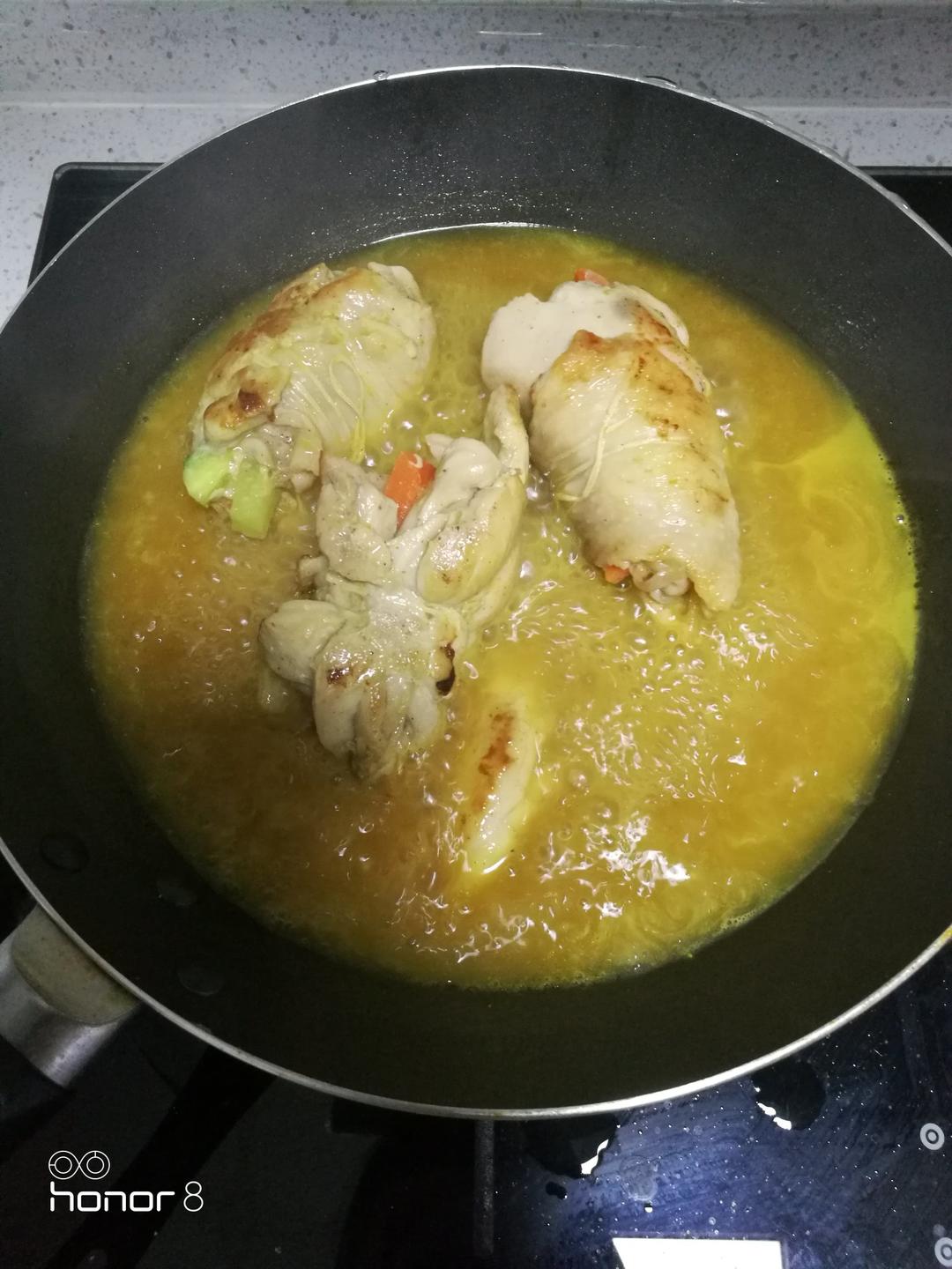 咖喱鸡腿卷