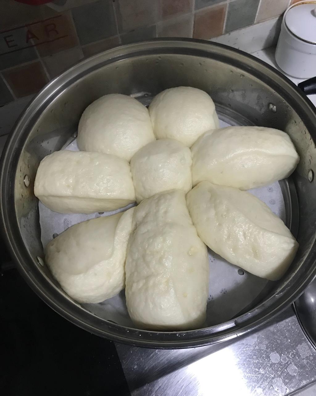 面包机版超松软牛奶馒头