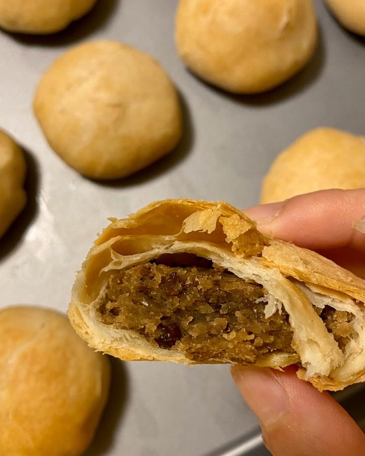 酥皮绿豆饼   酥得掉渣渣