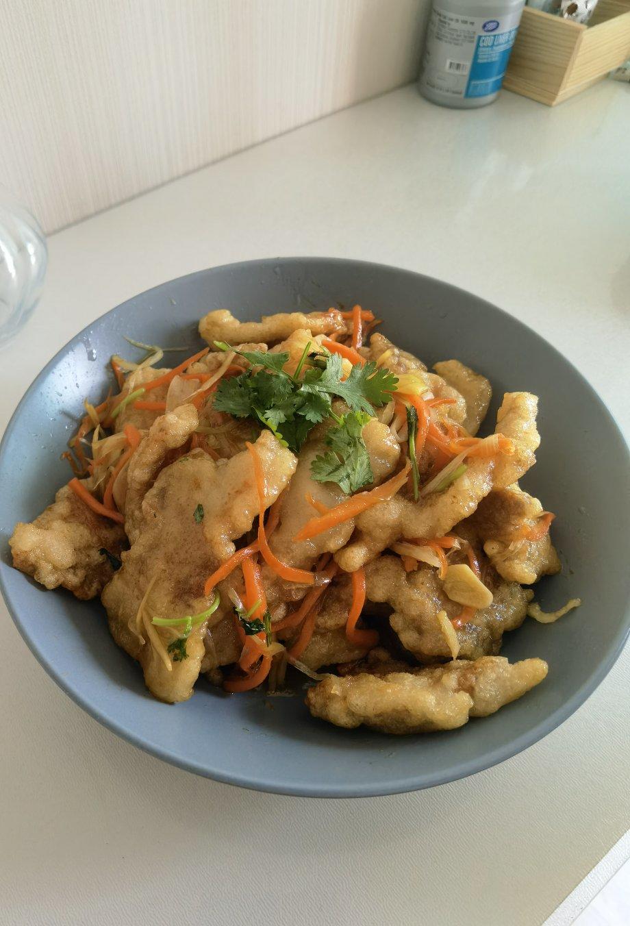 890218做的年夜饭我必做～传统锅包肉