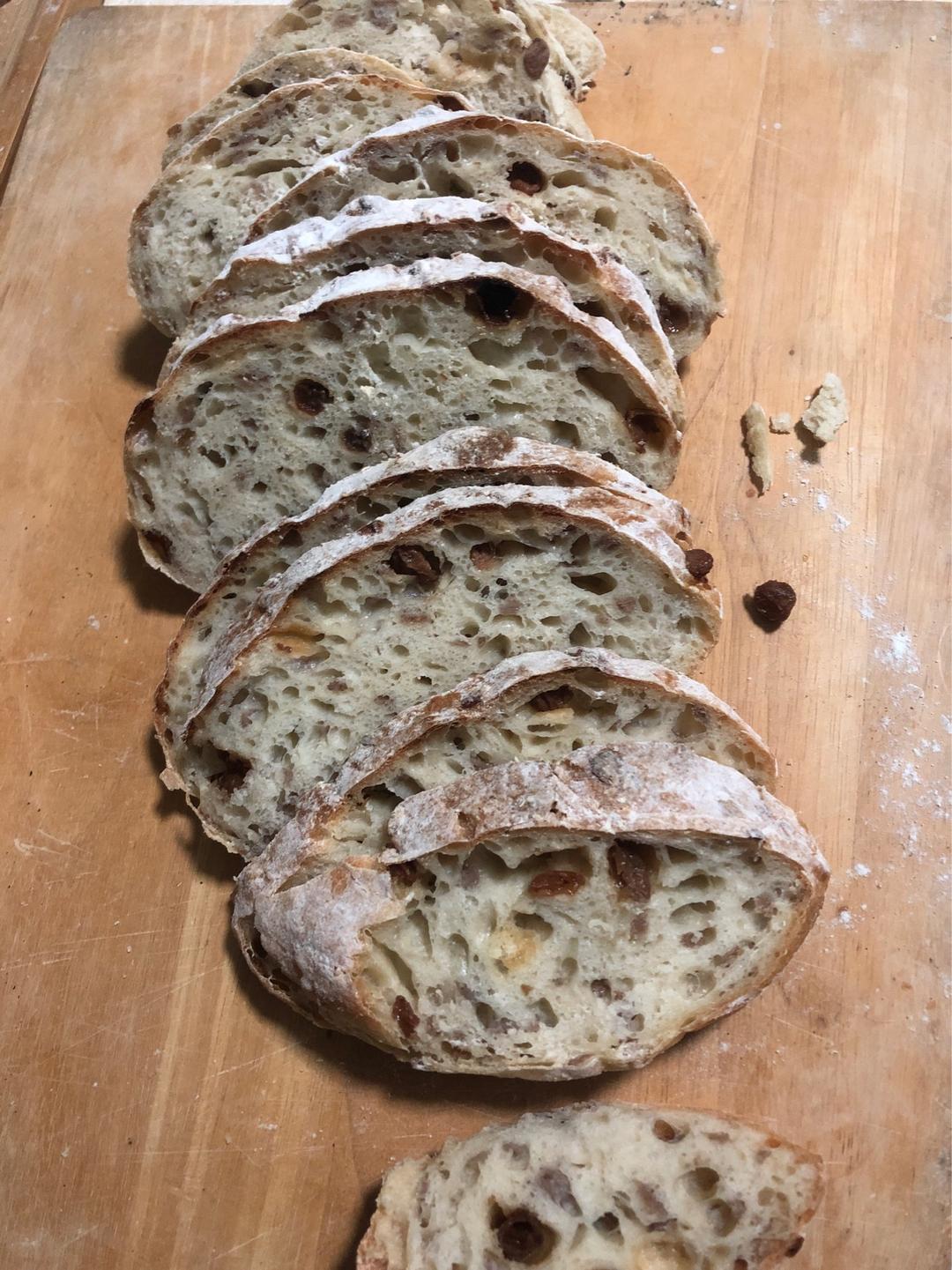 欧包的秘密（免揉/大孔洞/核桃/超简单）