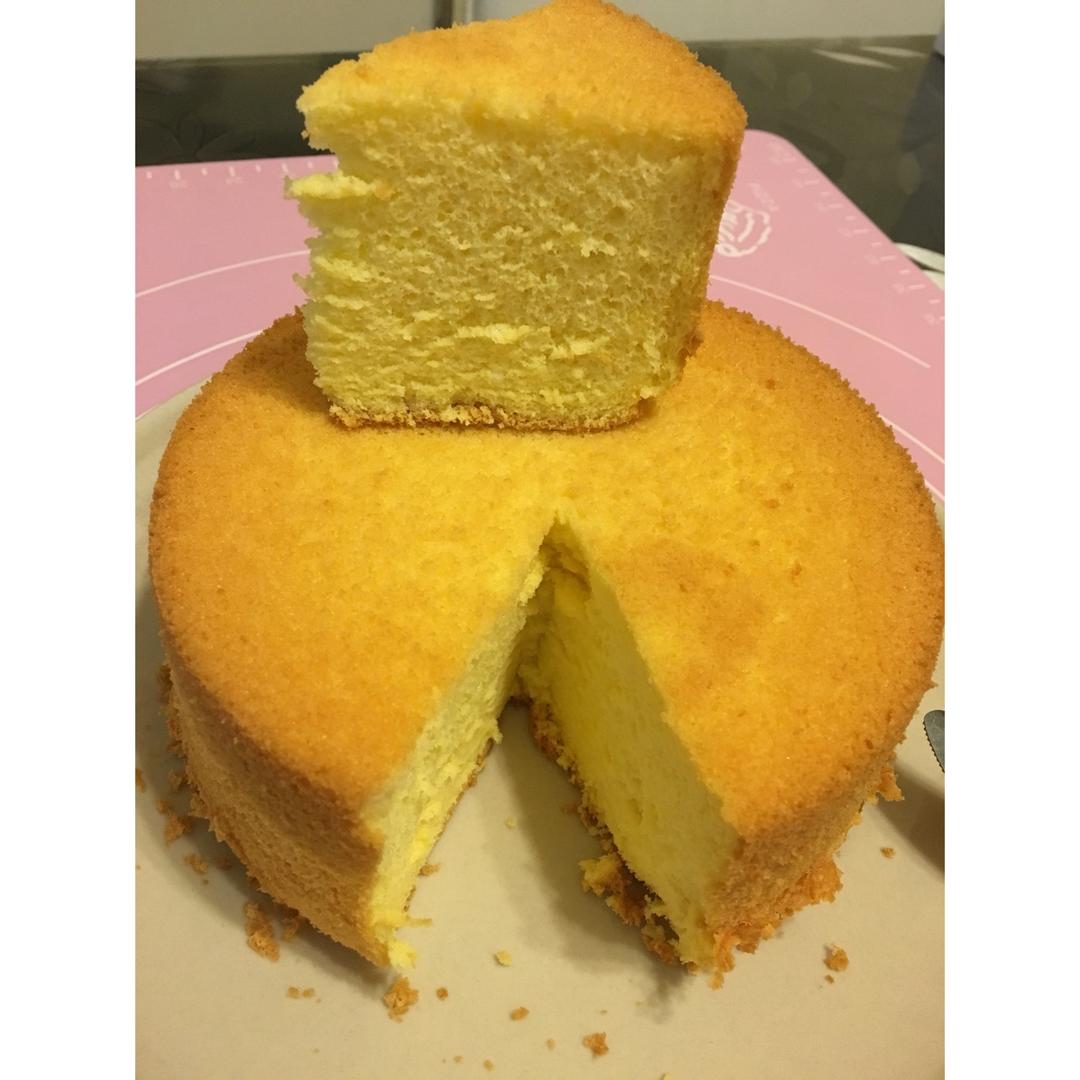 6寸原味戚风蛋糕