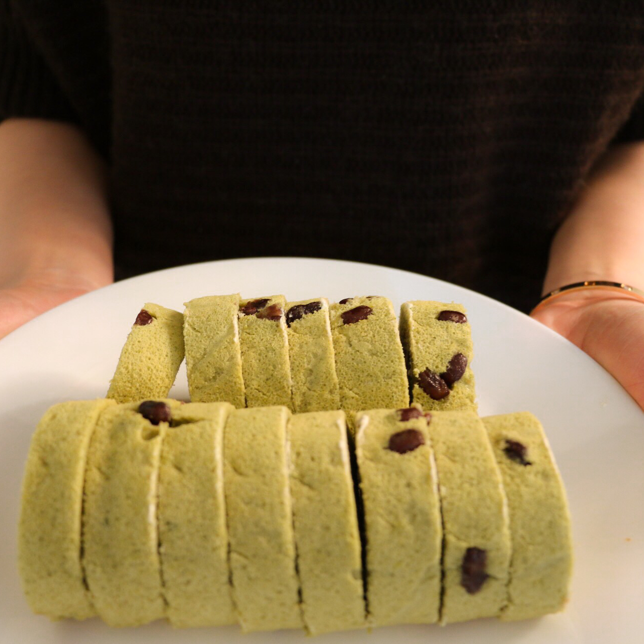 抹茶蜜豆蛋糕卷