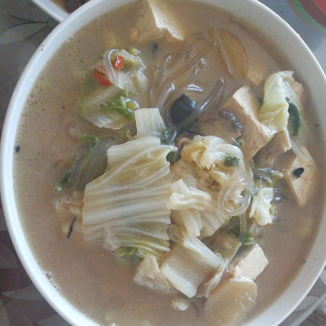 白菜豆腐炖猪肉粉条【老爸绝技】