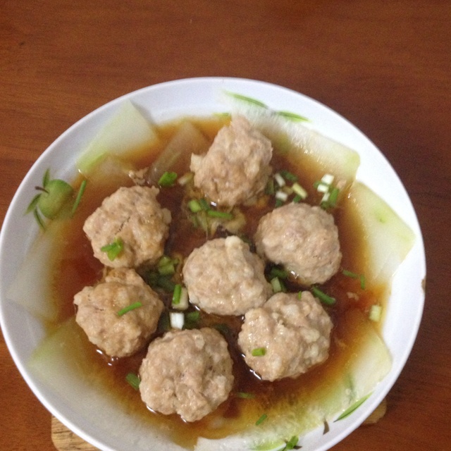 肉丸蒸冬瓜