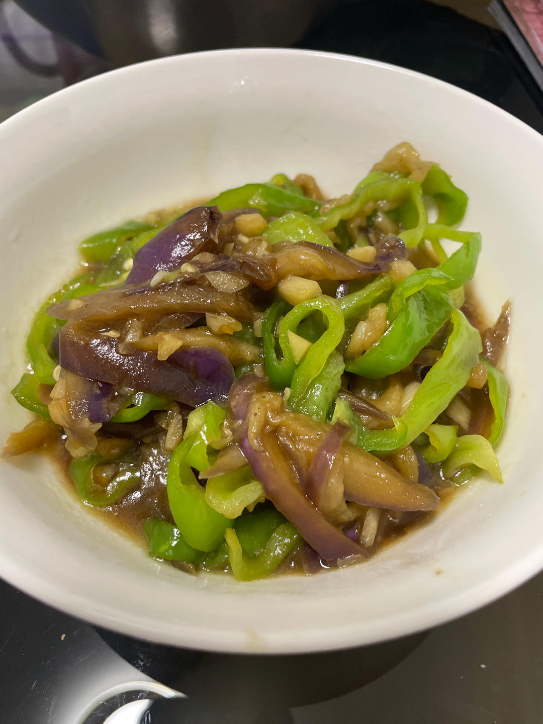 青椒炒茄子