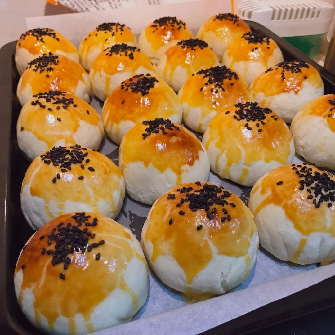 肉松麻薯蛋黄酥💕