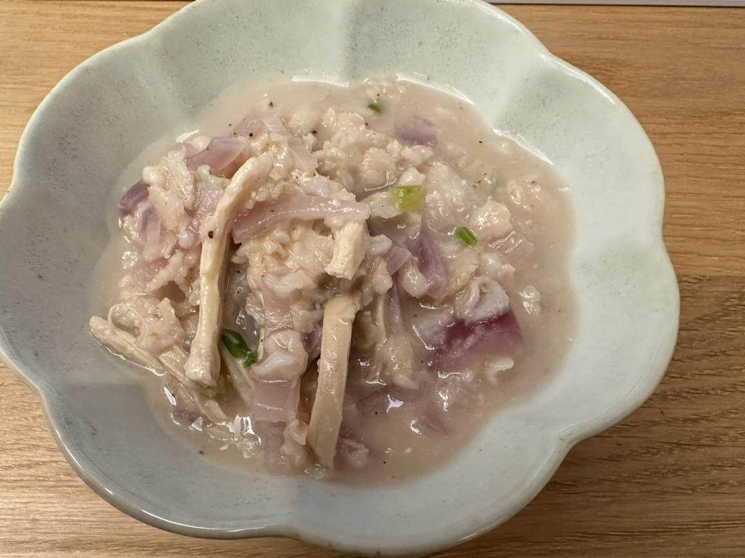 咸燕麦粥·治愈的芝士鸡粥🧀️Cheesy Chicken Oatmeal