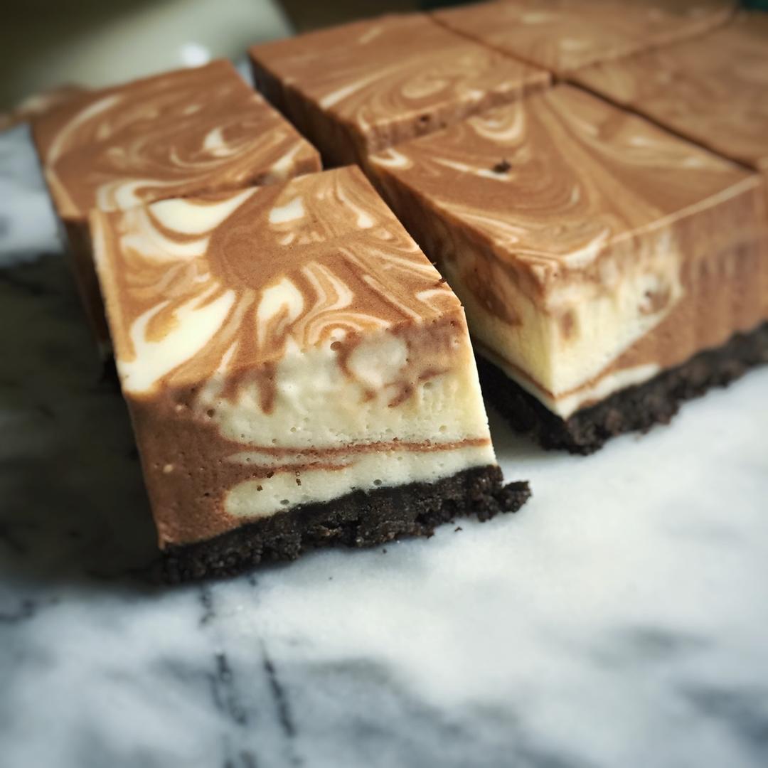 摩卡大理石冻芝士蛋糕