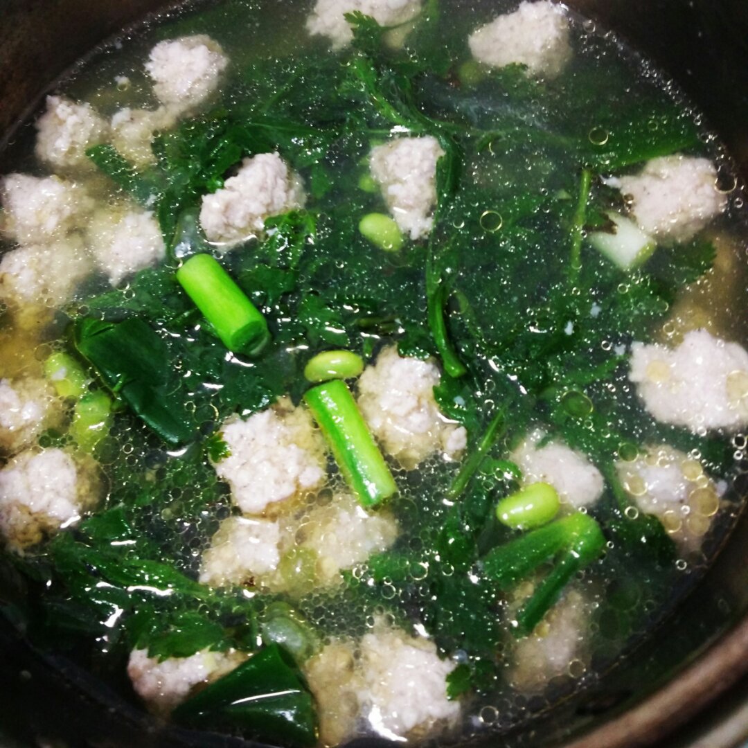 手工肉丸汤
