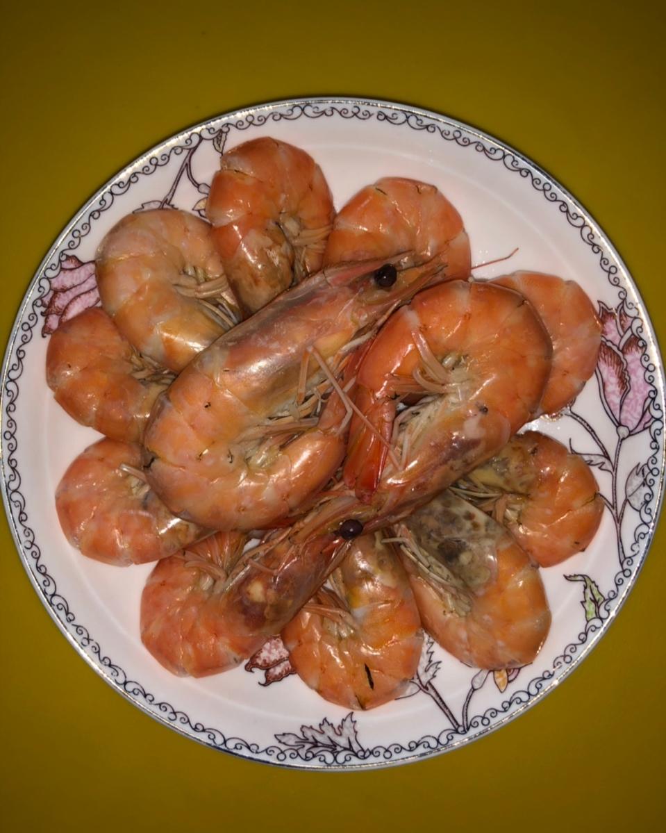 俩小马911做的白灼虾