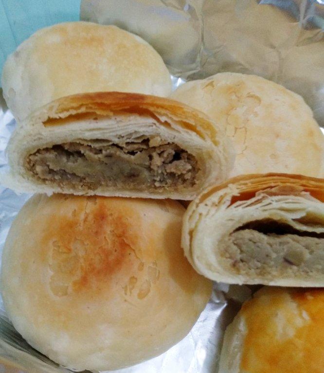 酥皮绿豆饼   酥得掉渣渣