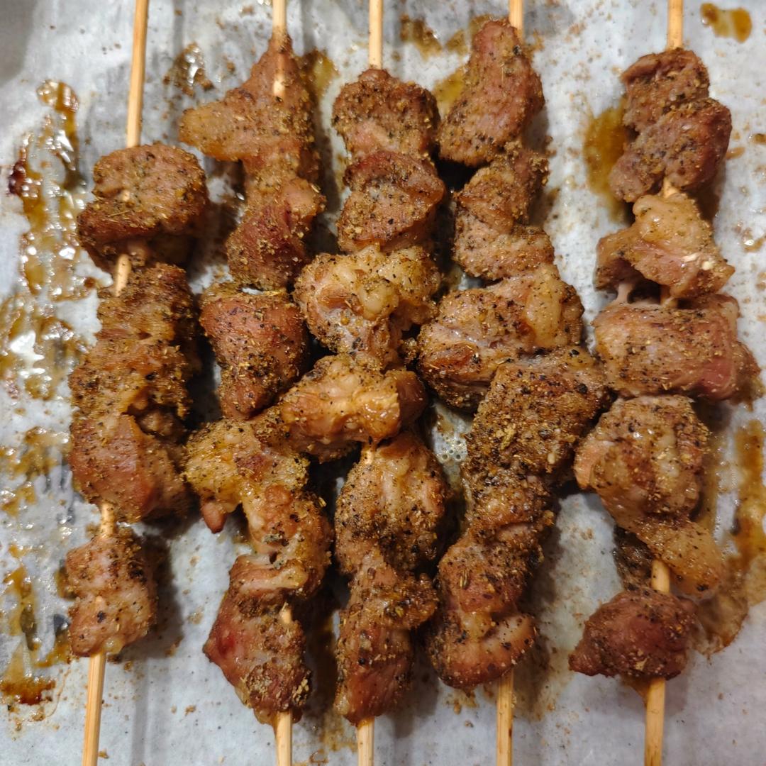 巨好吃的羊肉烤串（烤箱版）
