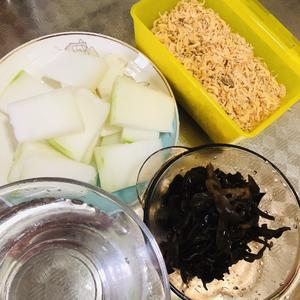 冬瓜木耳海米汤的做法 步骤2