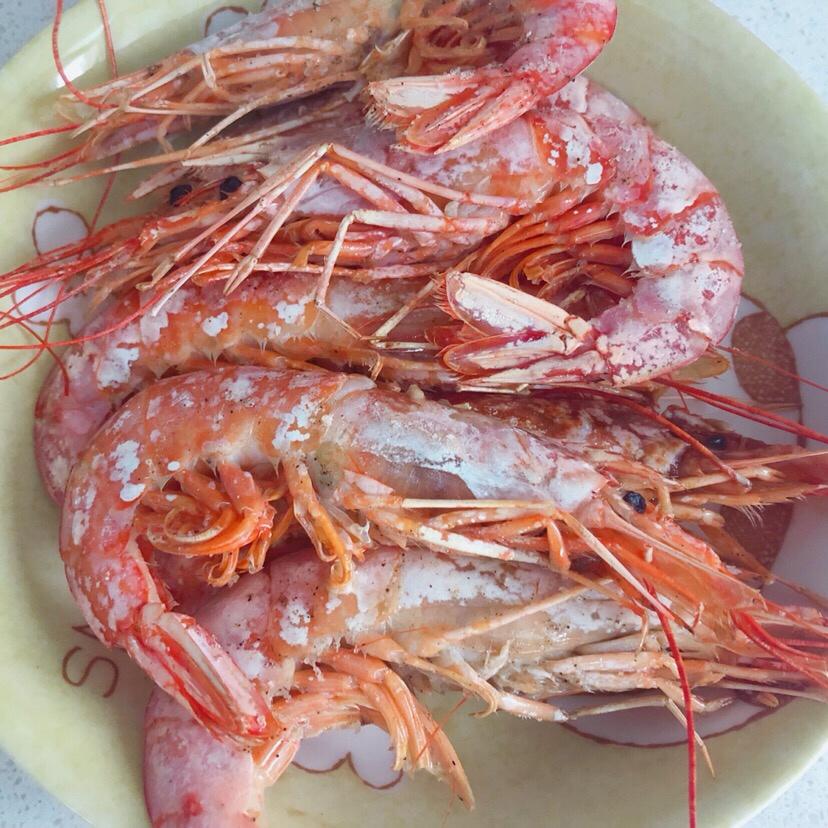 盐烤阿根廷红虾