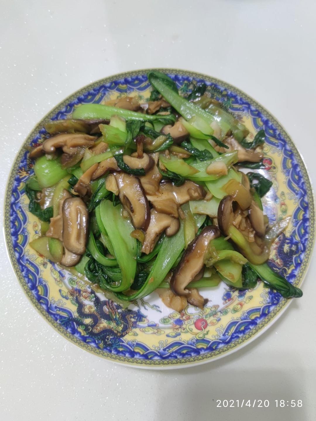 蚝油香菇小油菜