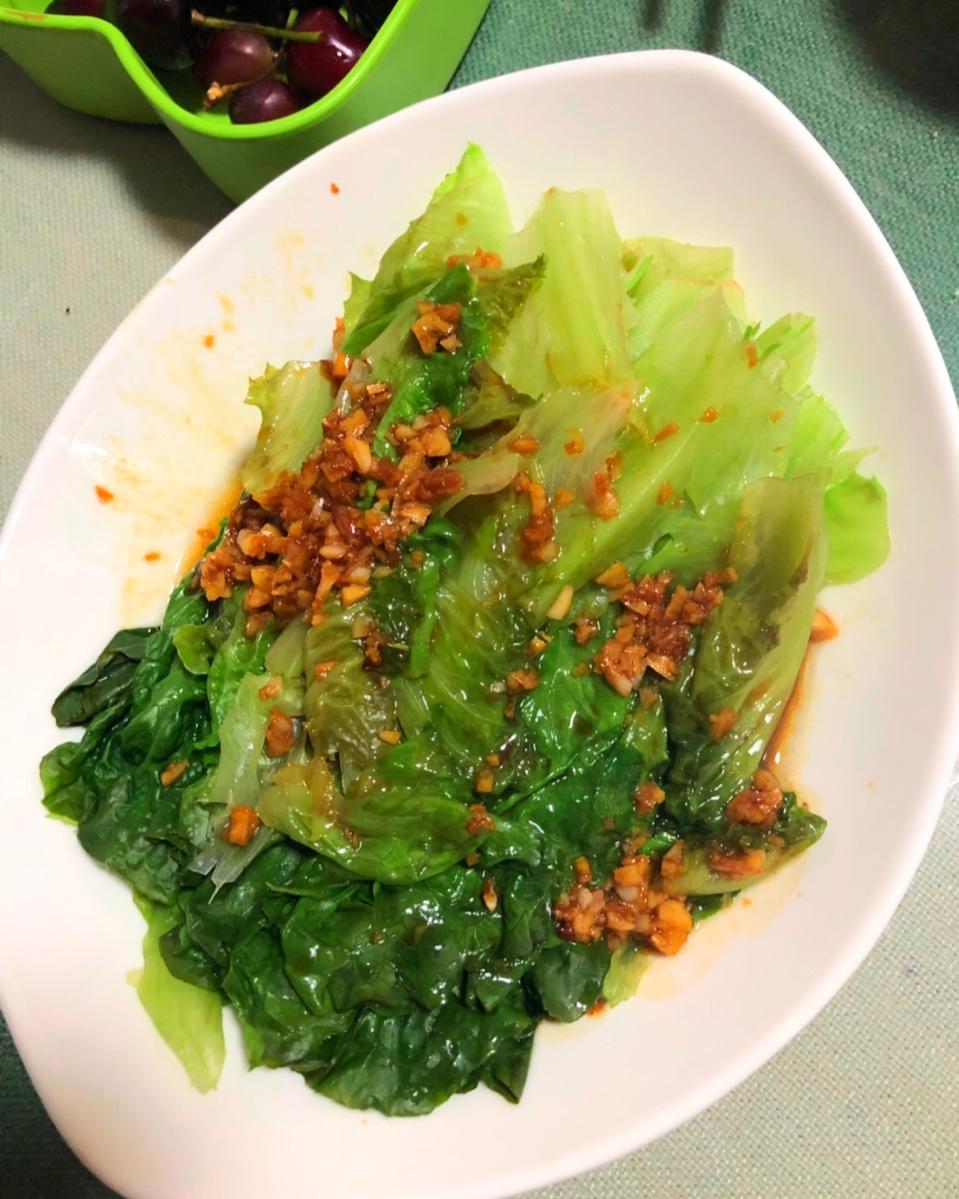 白灼生菜