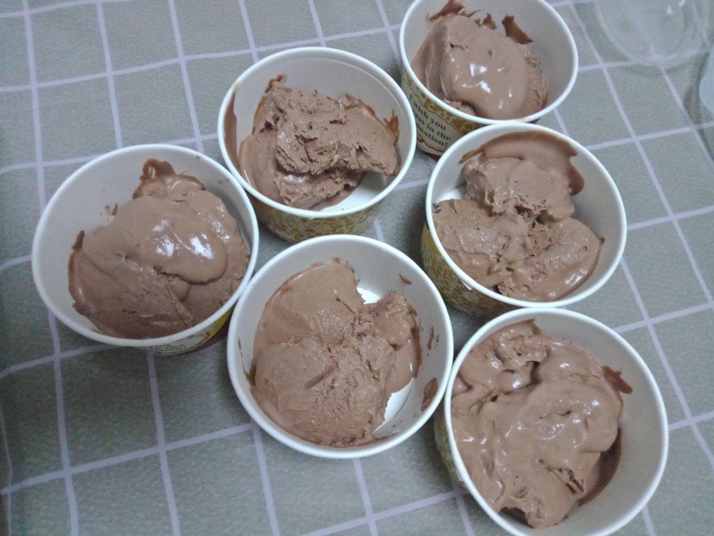 巧克力冰淇淋（无蛋无冰渣、免搅拌、消耗淡奶油）Choco Ice Cream
