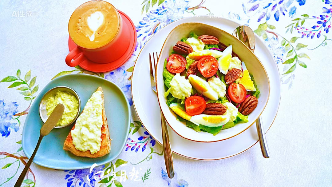 碧根果健康沙拉