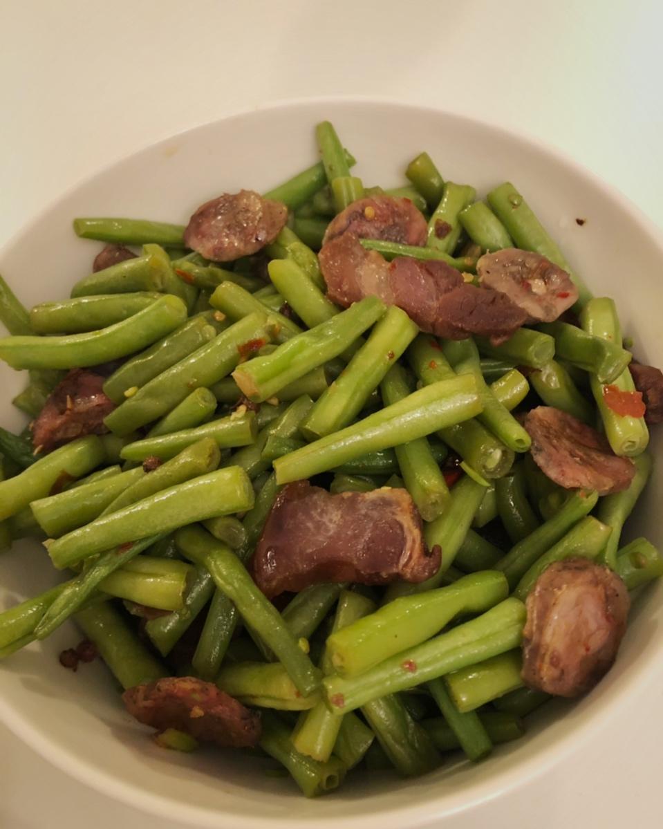 四季豆炒腊肉