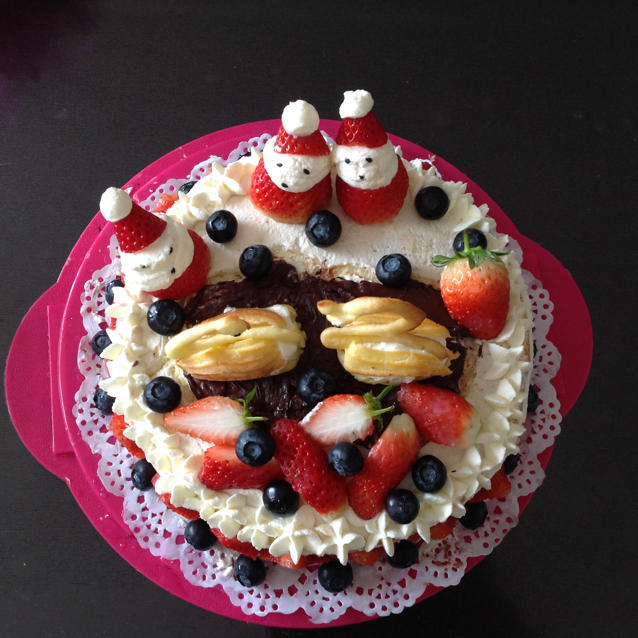 圣诞呆萌裸蛋糕