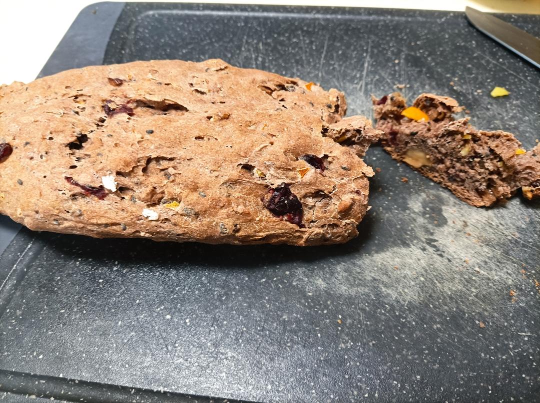 全麦燕麦坚果欧包（免揉）