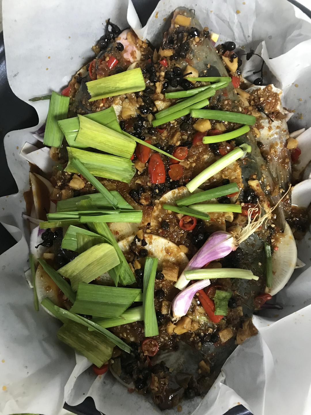 香辣山姜子纸包鱼的做法