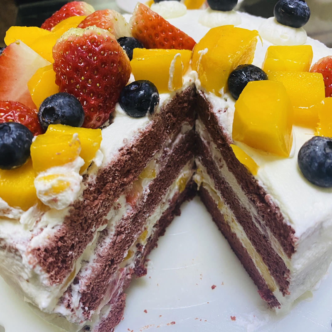 不会抹面也可以轻松搞定🎂红丝绒生日蛋糕