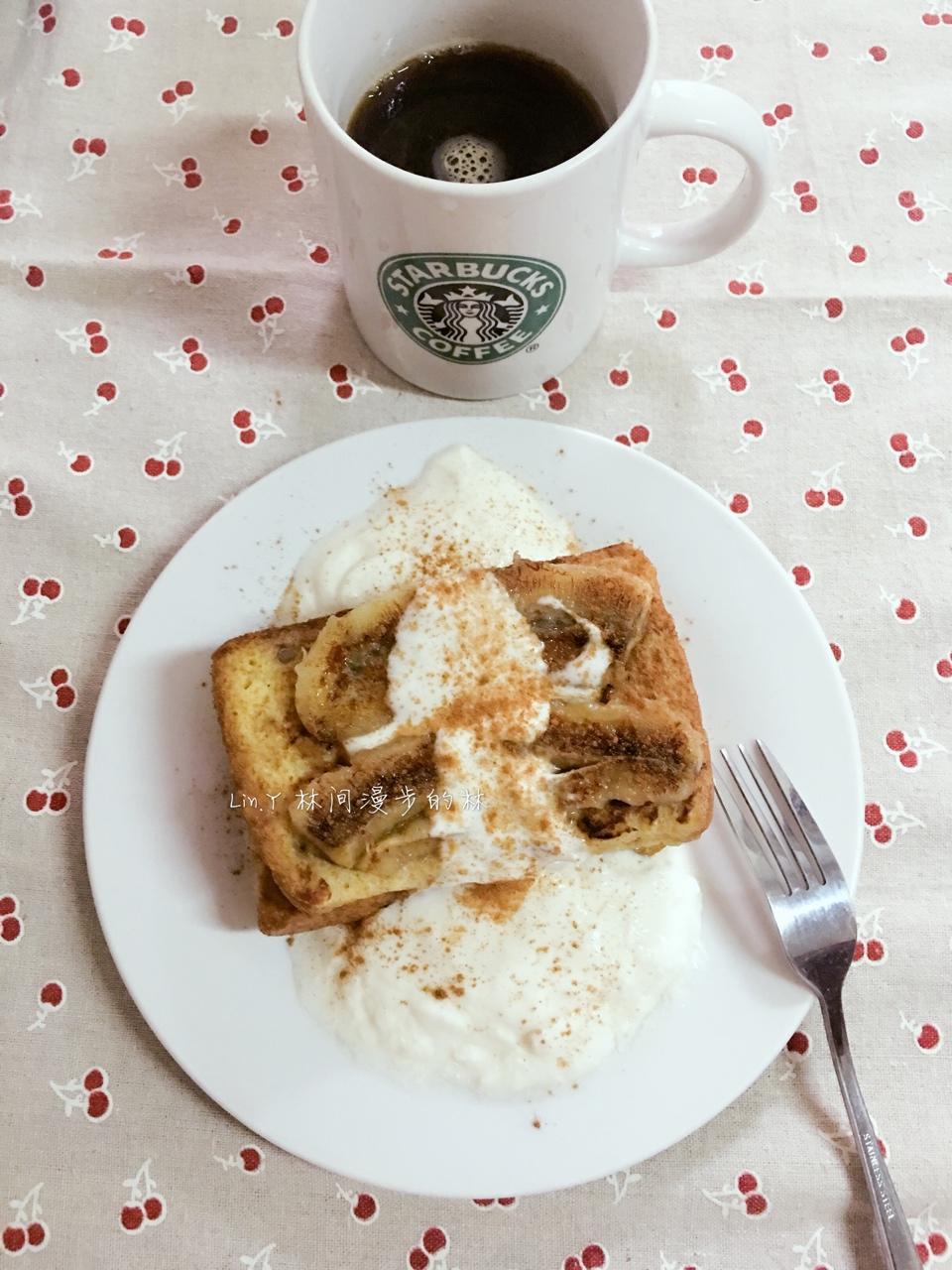 肉桂香蕉煎蛋面包