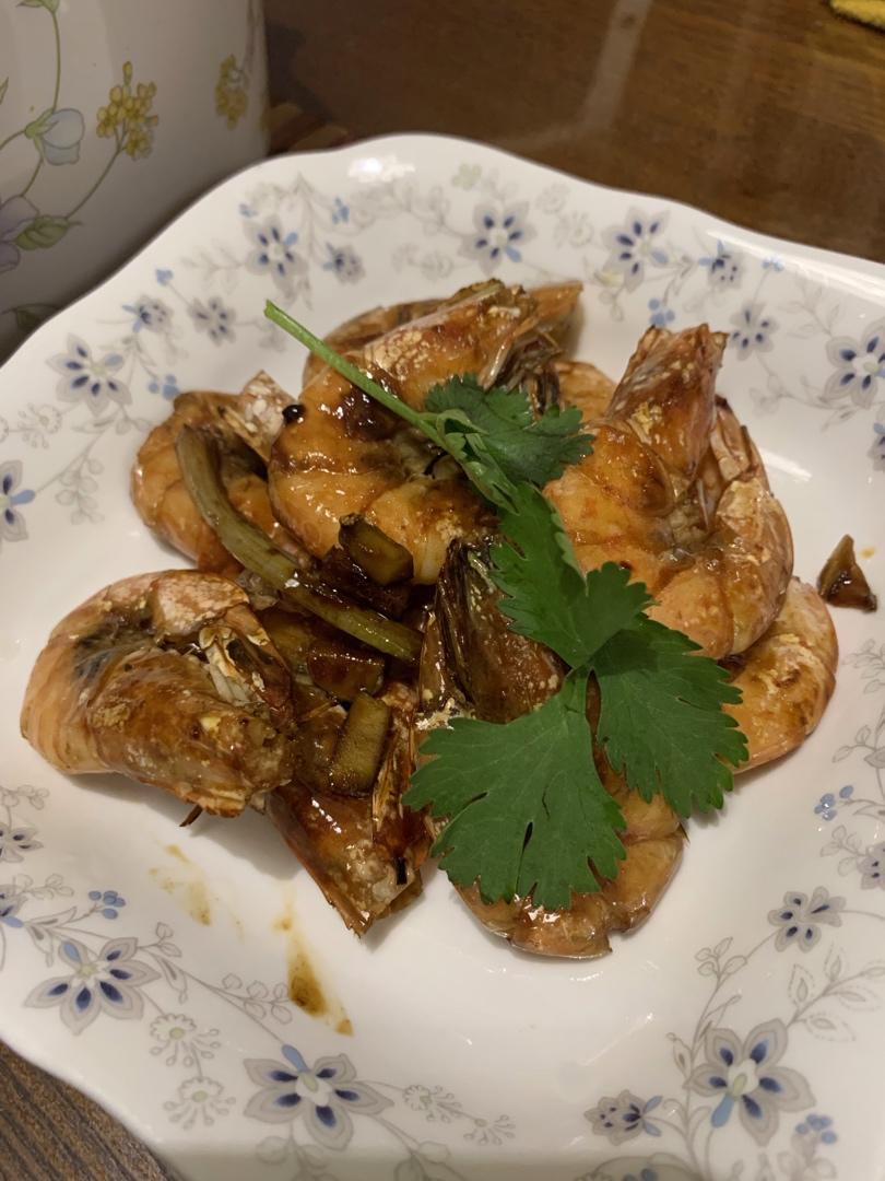 蒜蓉虾(爆炒)