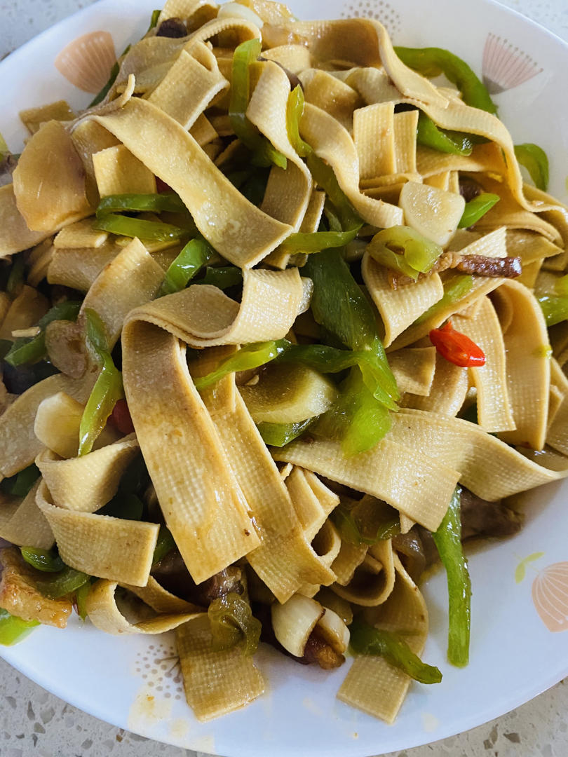 青椒肉丝千张小炒