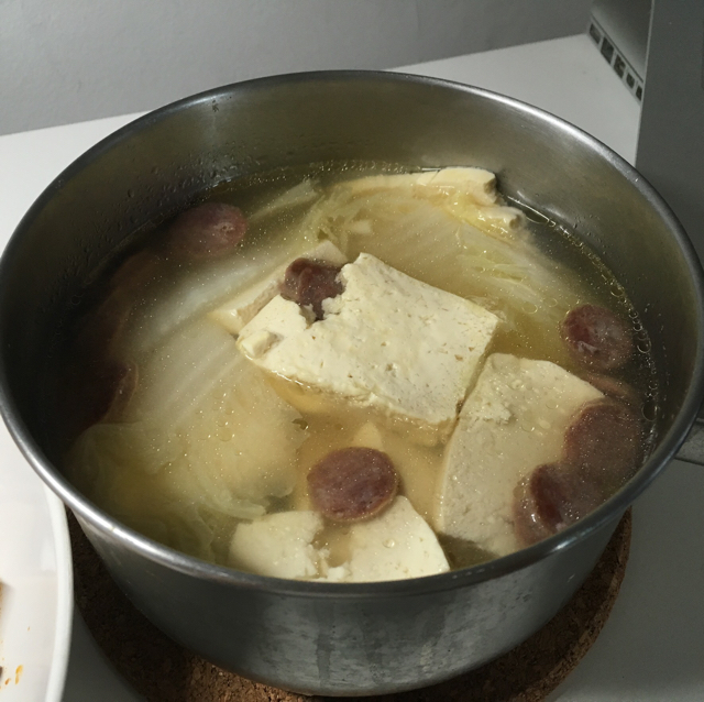 白菜炖冻豆腐