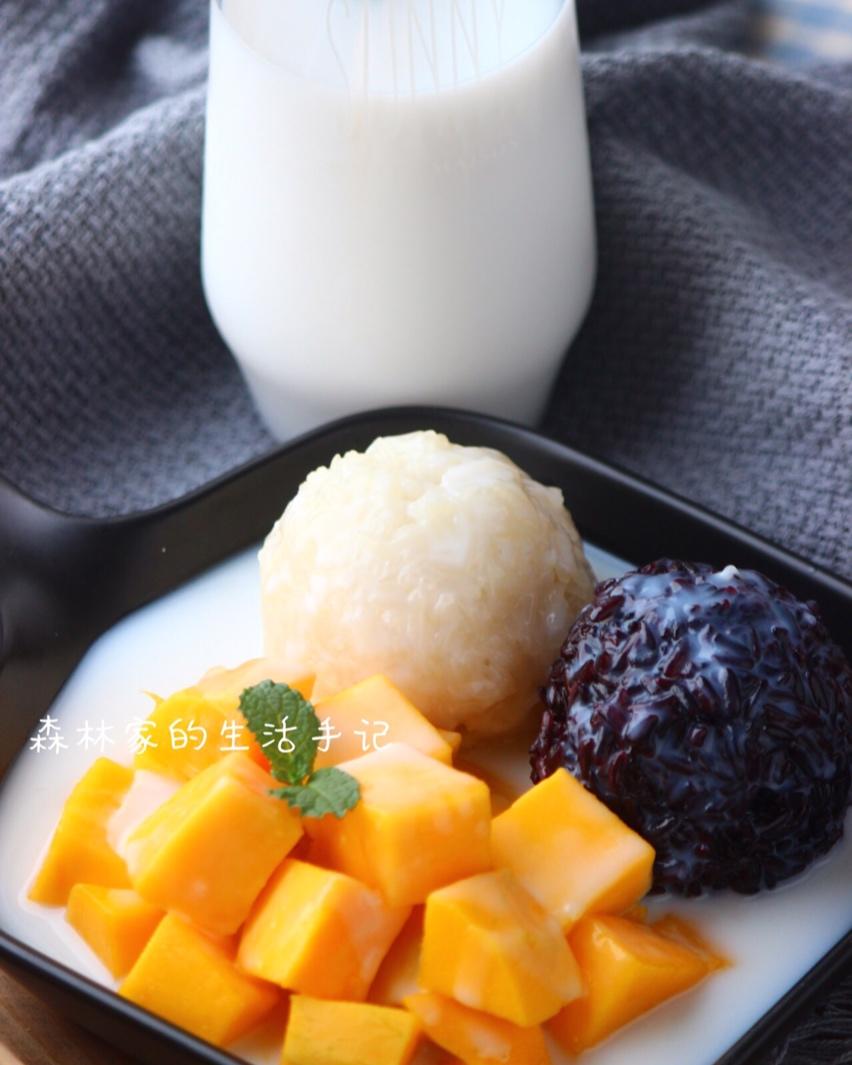 ㊙️超简单自制【芒果糯米饭】，吃一次就绝对爱上💯