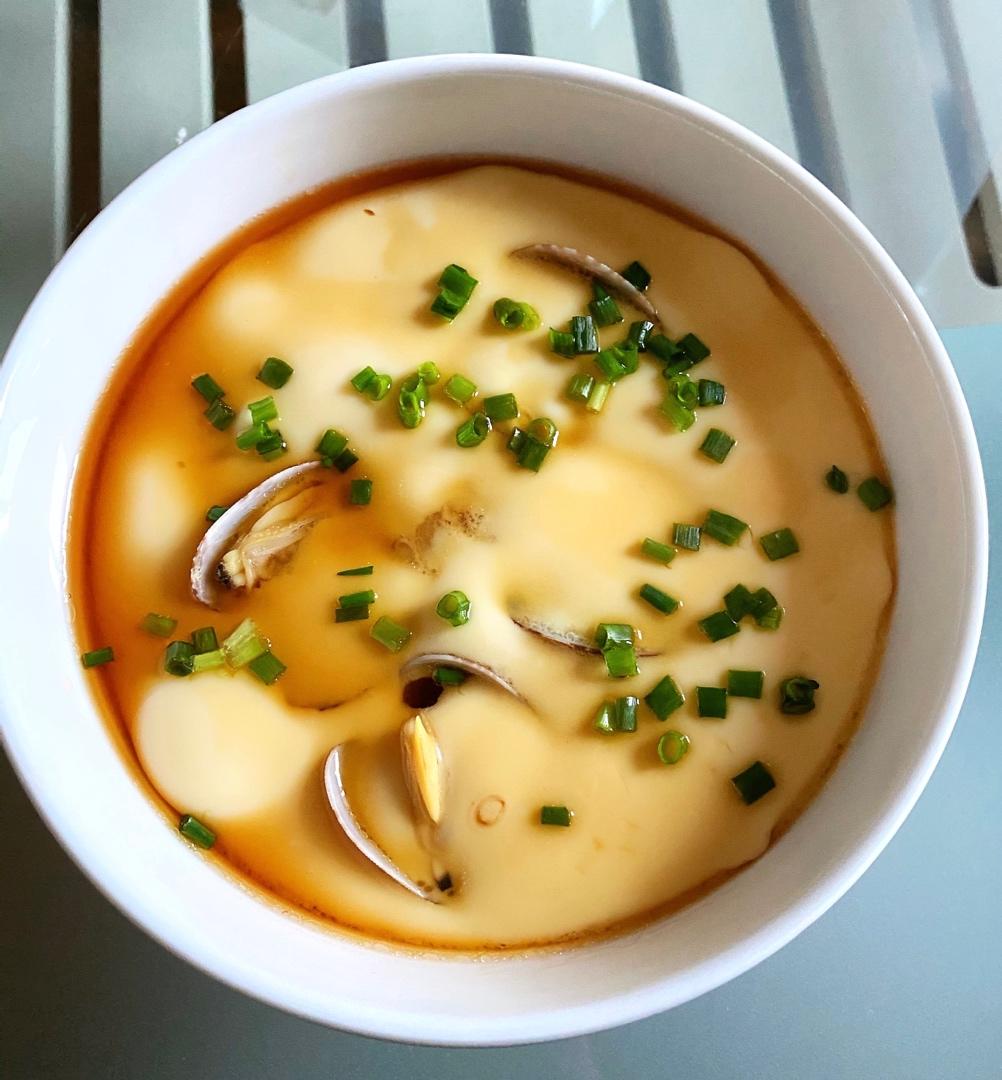 超滑嫩的蛤蜊炖蛋