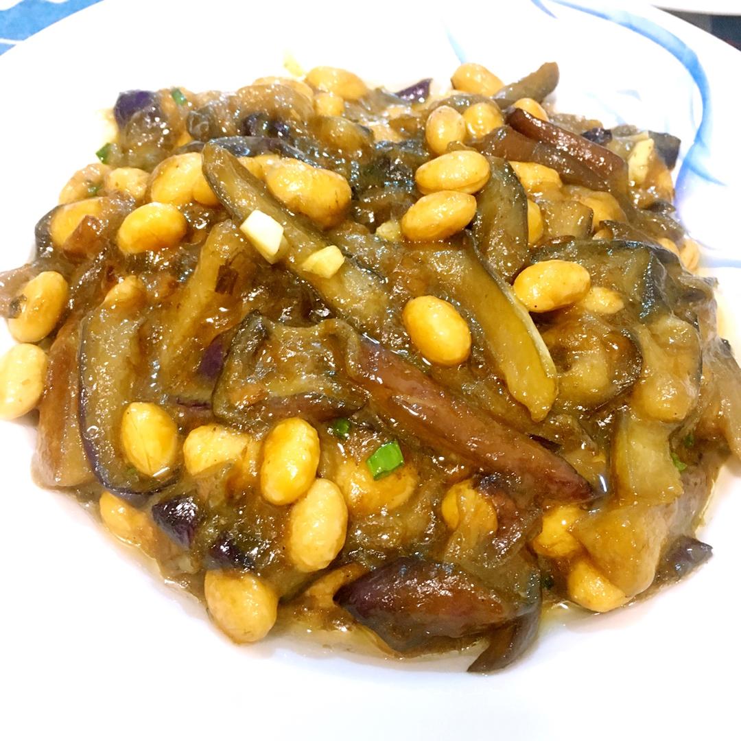 黄豆烧茄子