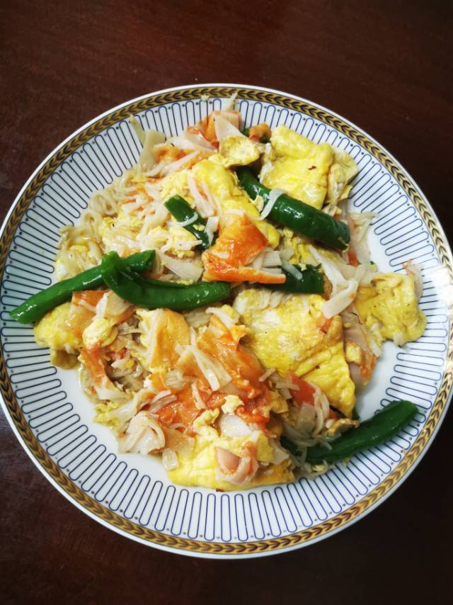 蟹棒炒鸡蛋
