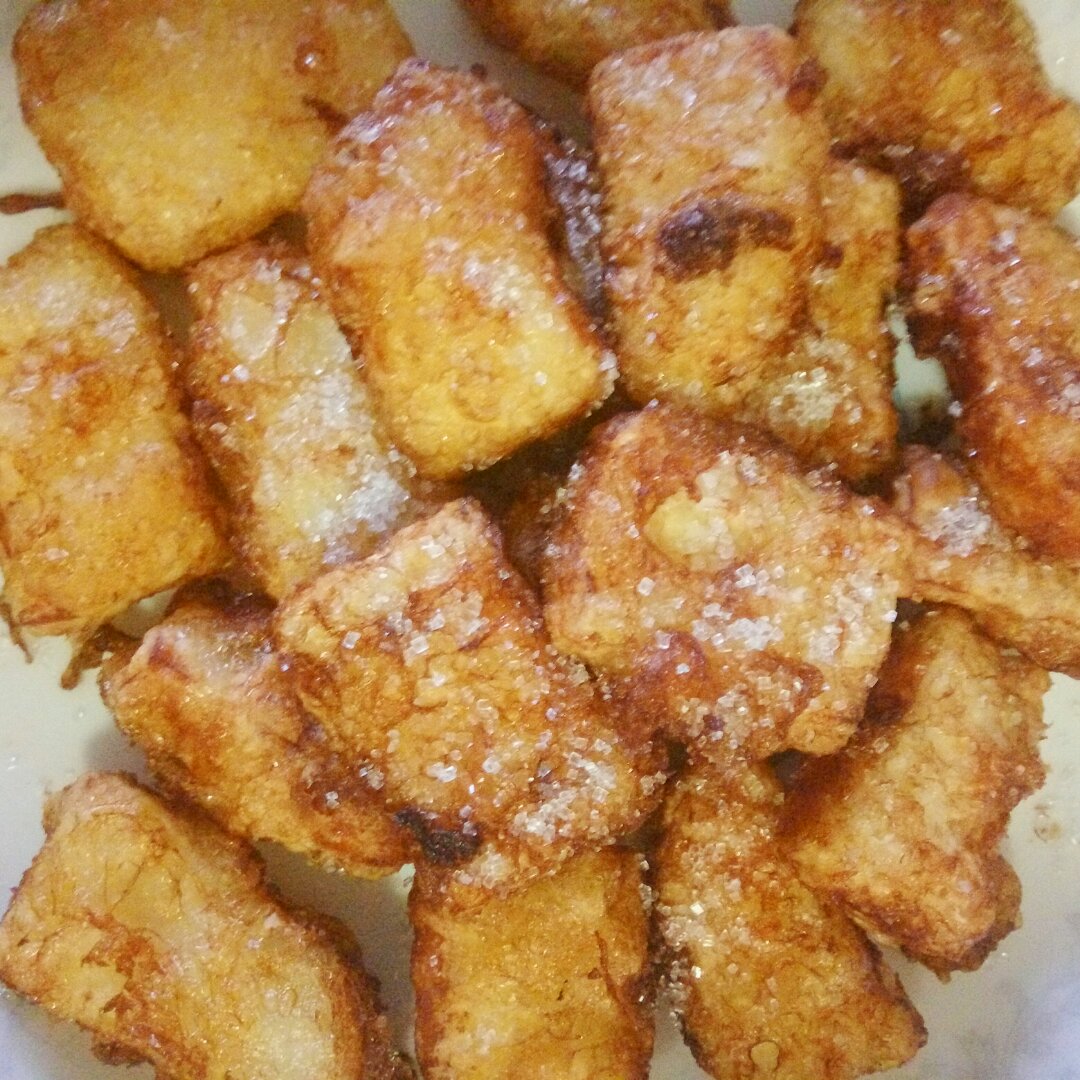 细麦麦做的香炸奶豆腐