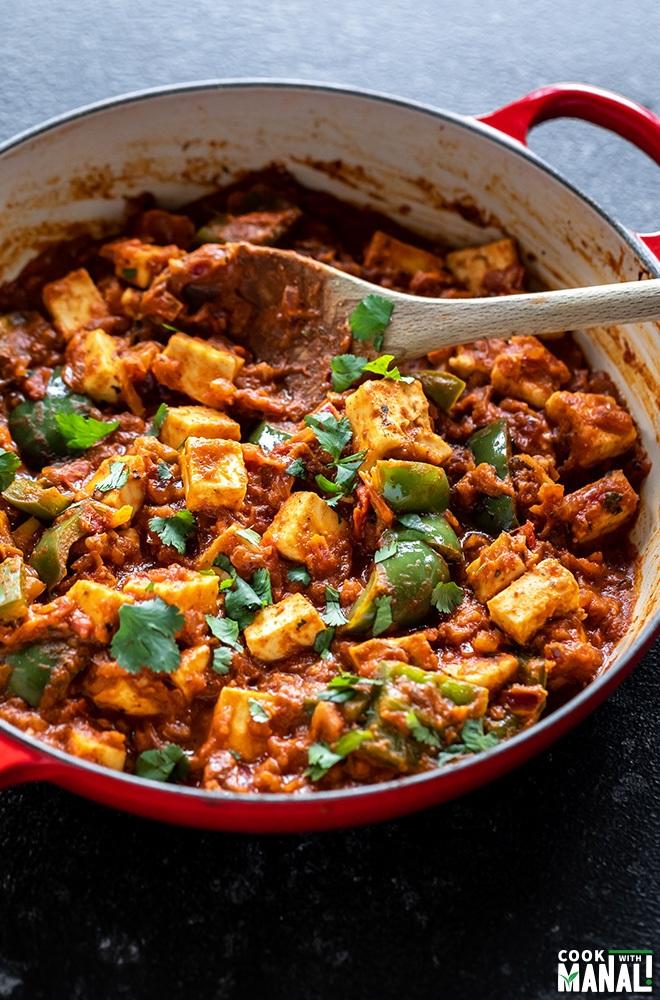 Kadai Paneer(辛辣味甜椒奶豆腐咖喱)的做法