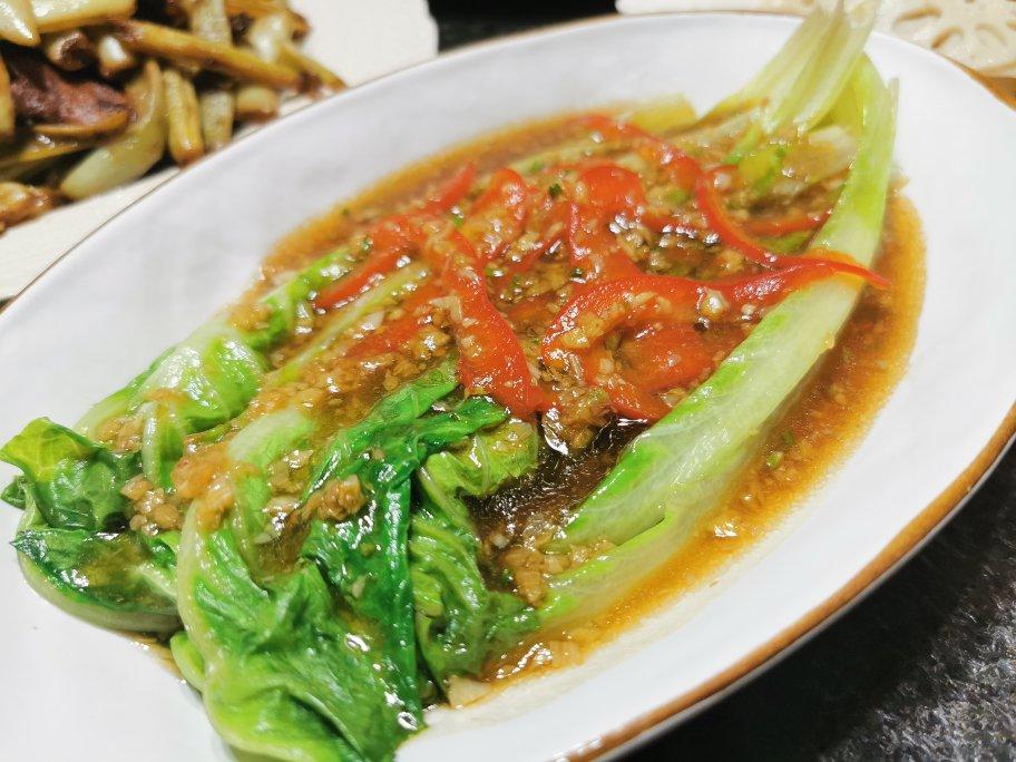超级好吃低脂低热量的～蚝油生菜