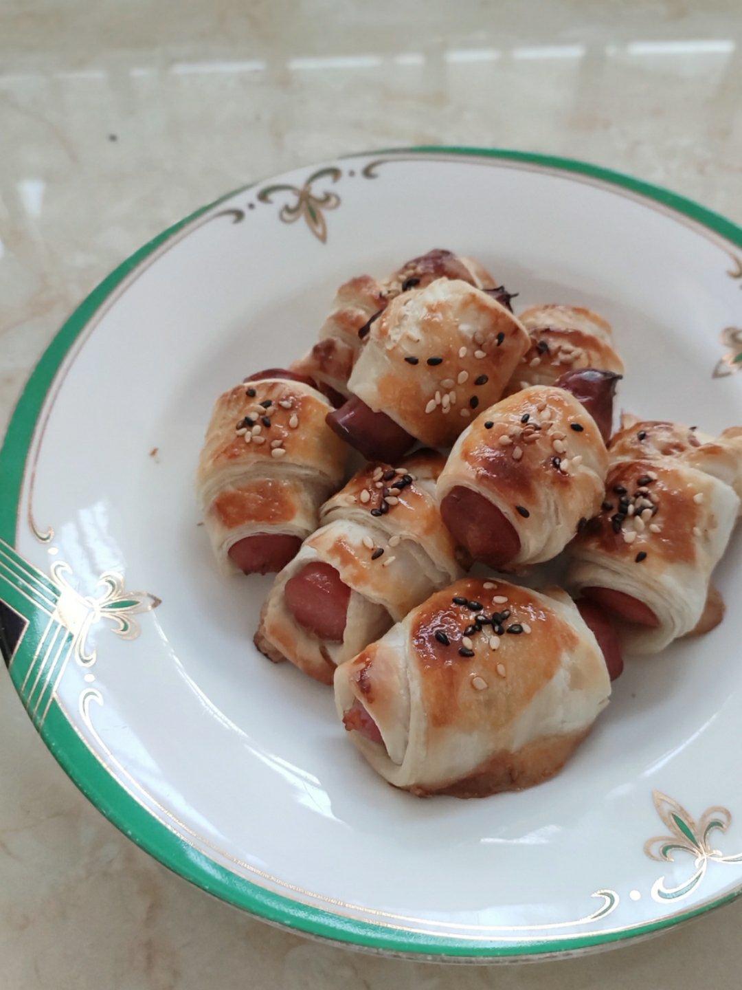 香肠可颂🥐（手抓饼版）