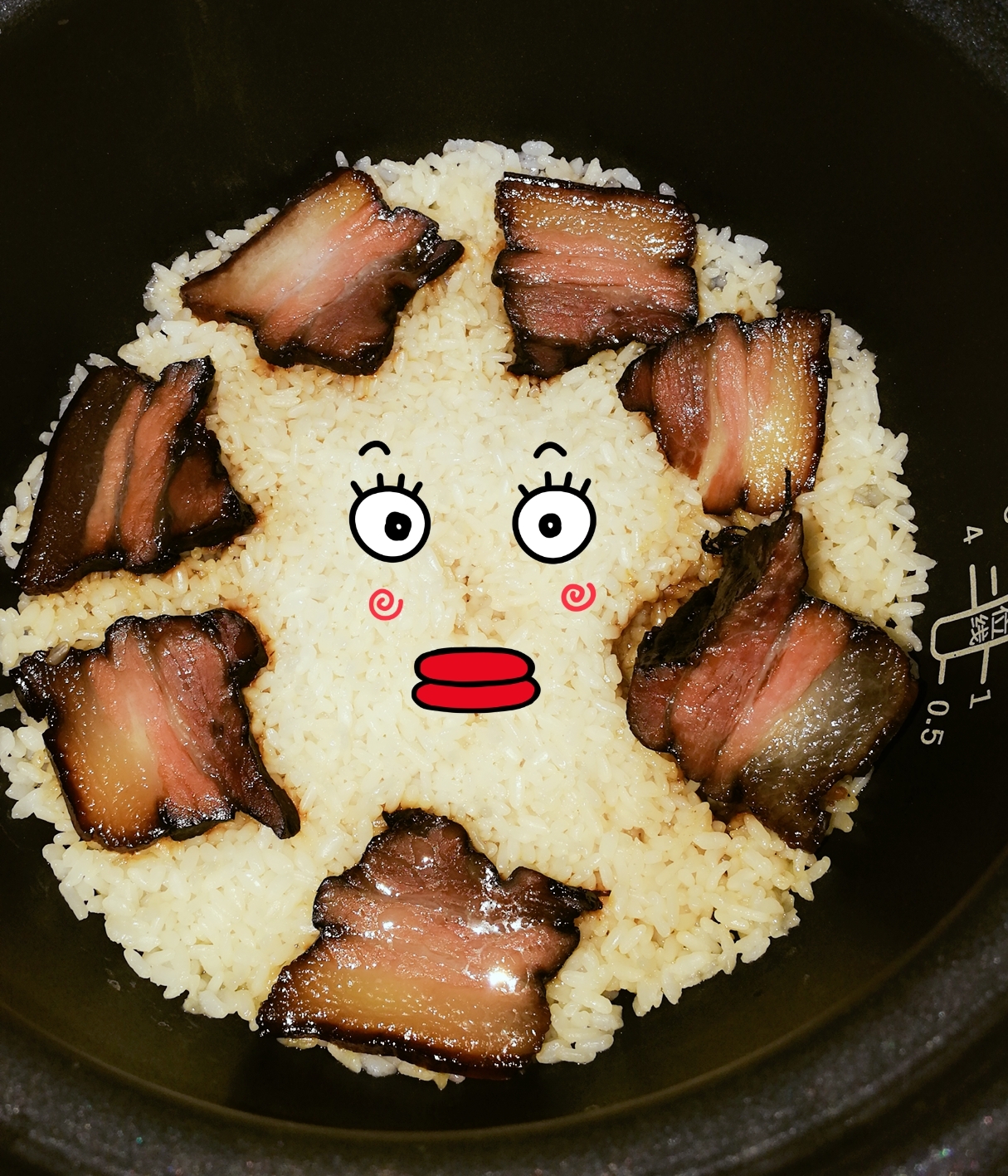 腊肉饭（电饭锅、高压锅版）的做法