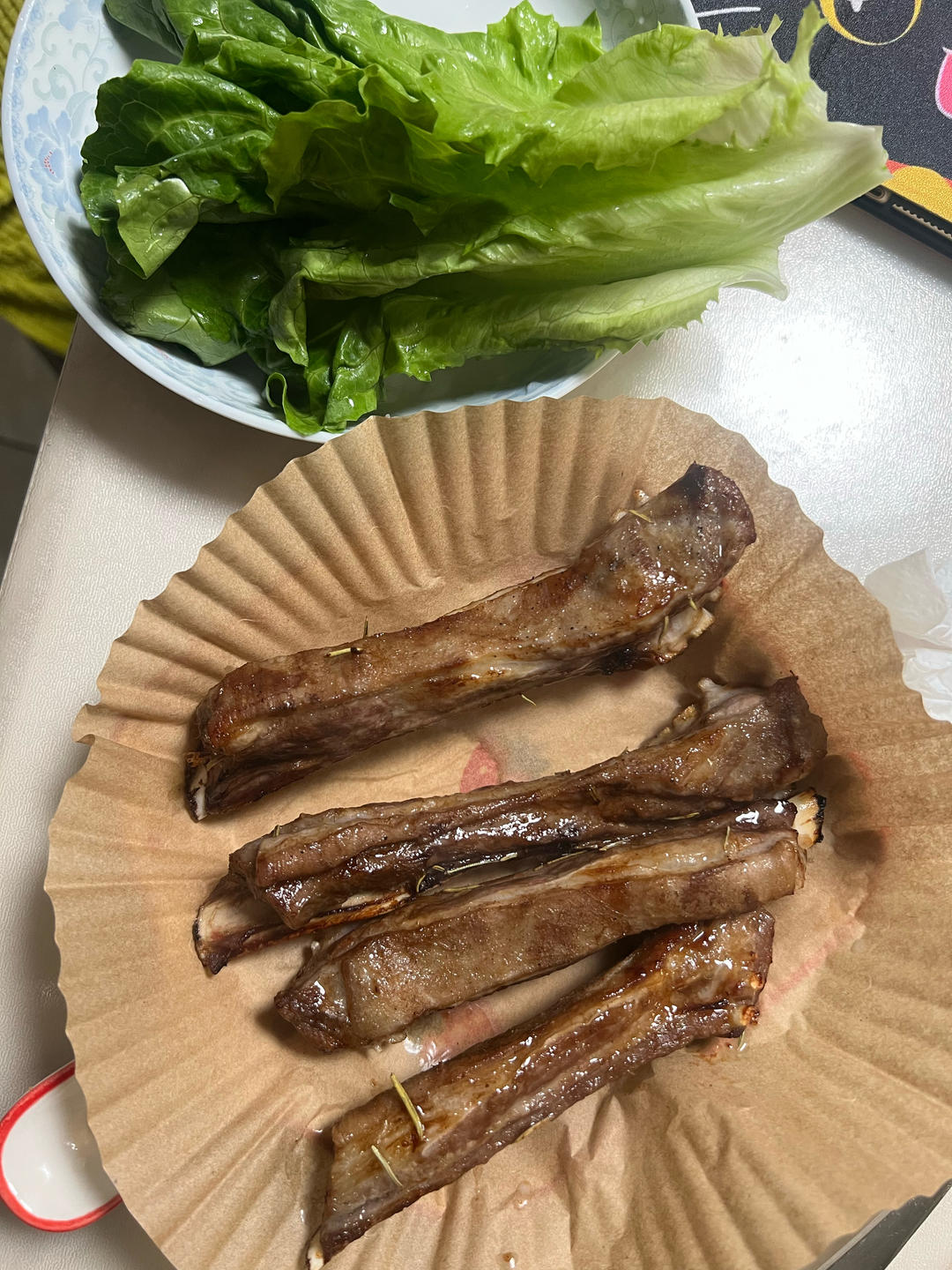 超简单 空气炸锅烤羊排