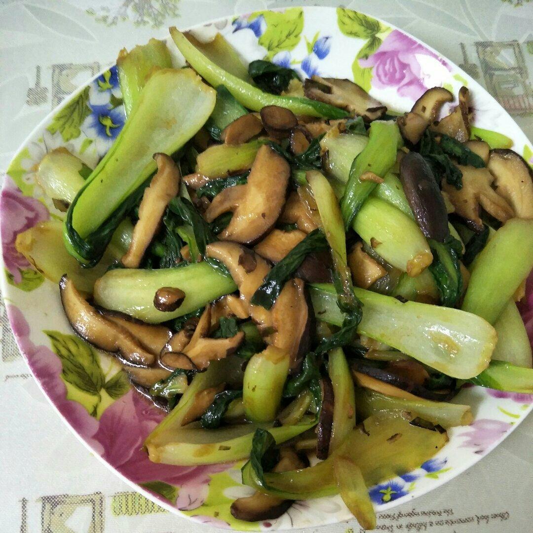 香菇炒油菜