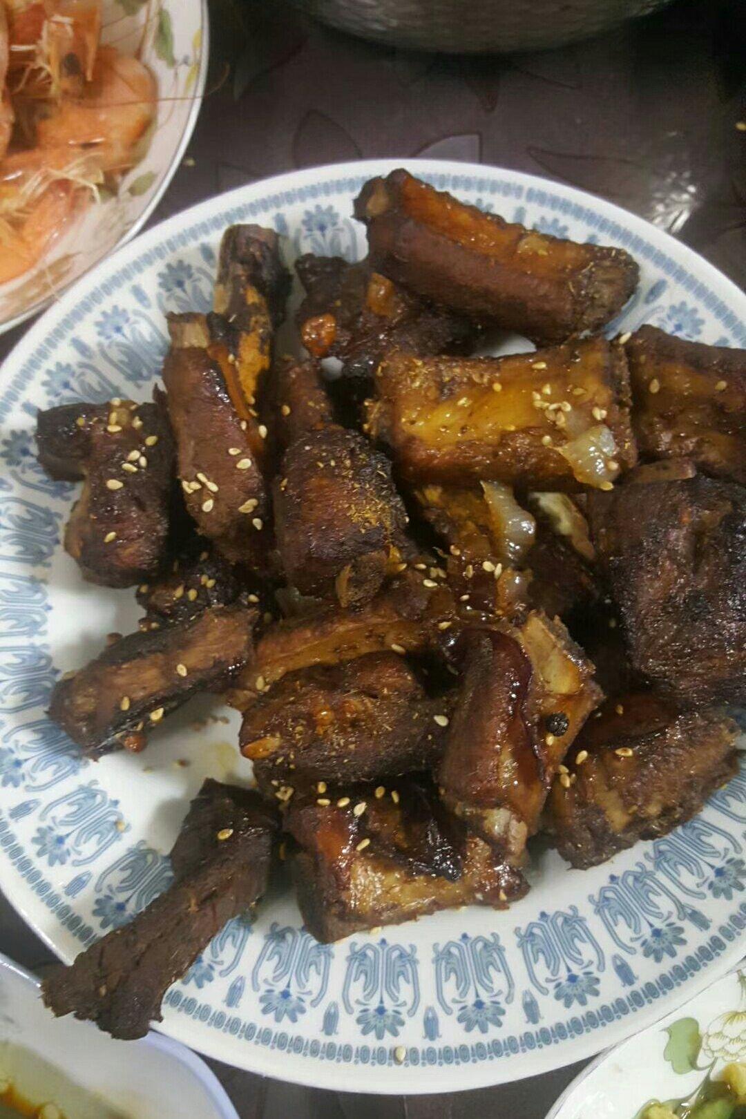 葱香烤排骨烤箱
