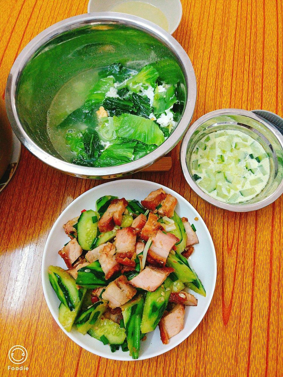 烧肉炒黄瓜