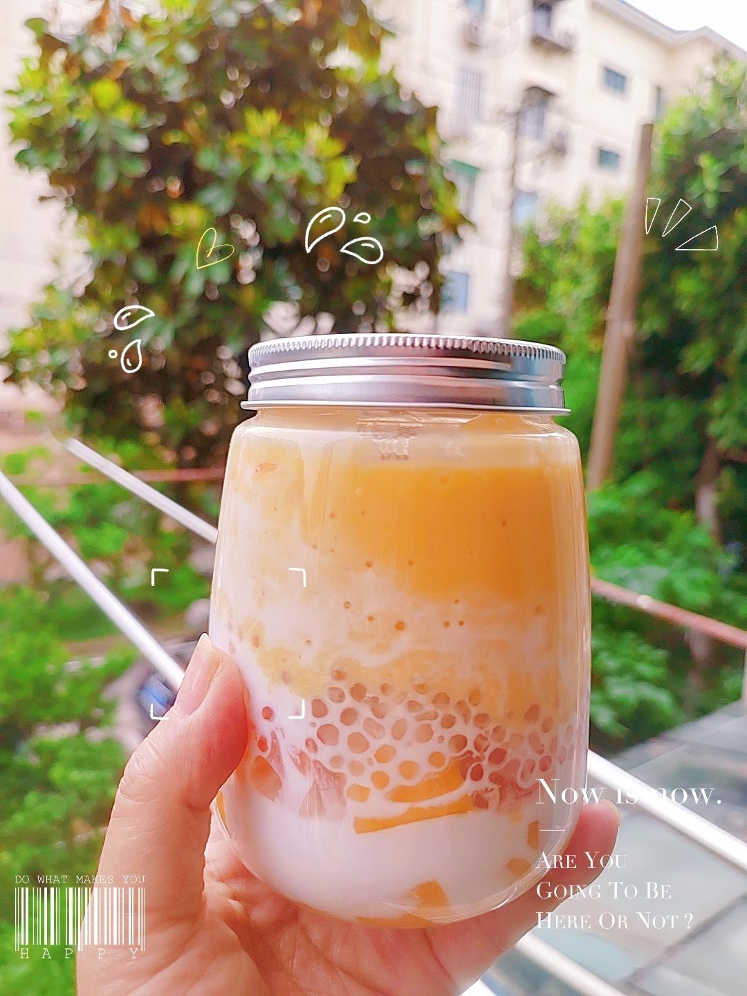 椰浆芒果西米露（杨枝甘露），终于做出饮品店一样好喝的味道了！真简单！图文详解